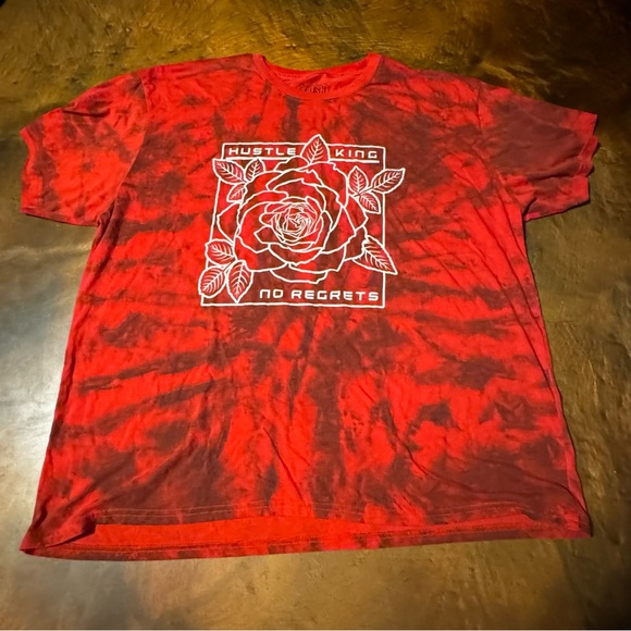 Hustle King Red Graphic Short Sleeve Tee - Picture 1 of 4